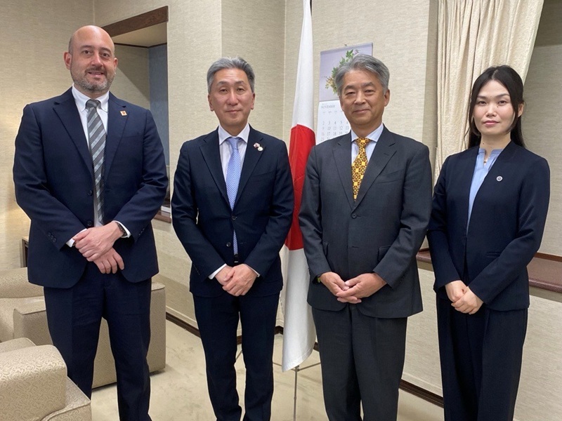 At the Embassy of Japan in Chile