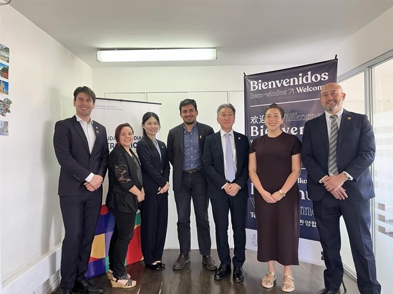 Photo at the University of Chile